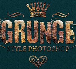 极品PS样式－36个锈迹斑斑的效果：36 Grunge Style Photoshop V01